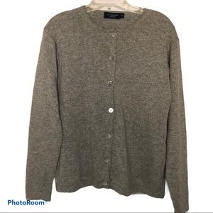 Lochmere Gray Cashmere Sweater Size 